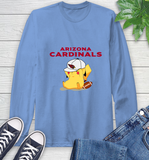 NFL Pikachu Football Sports Arizona Cardinals Long Sleeve T-Shirt 11