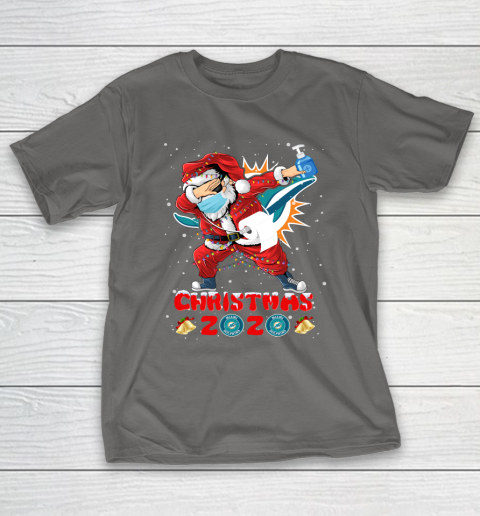 Miami Dolphins Funny Santa Claus Dabbing Christmas 2020 NFL T-Shirt 8