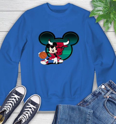 NBA Chicago Bulls Mickey Mouse Disney Basketball Sweatshirt 8
