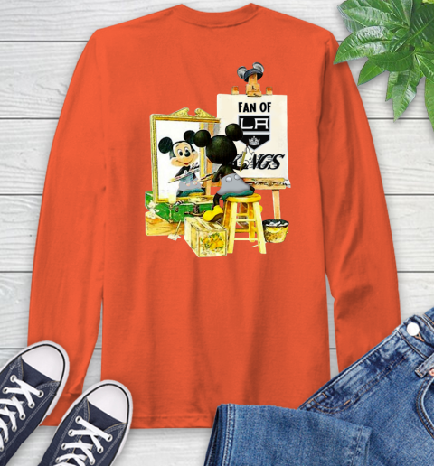 NHL Hockey Los Angeles Kings Mickey Drawing Shirt 57