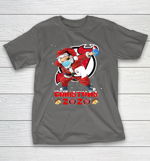 New Jersey Devils Funny Santa Claus Dabbing Christmas 2020 NHL T-Shirt 8