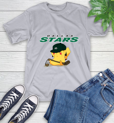 NHL Pikachu Hockey Sports Dallas Stars T-Shirt 6