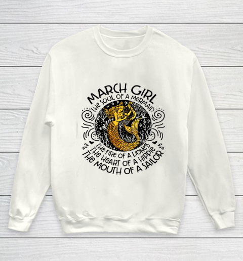 The Fire of a Lioness March Birthday Youth Sweatshirt