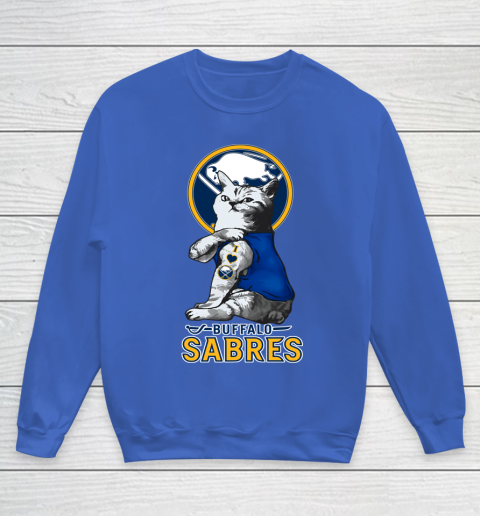 NHL My Cat Loves Buffalo Sabres Hockey Youth Sweatshirt 6