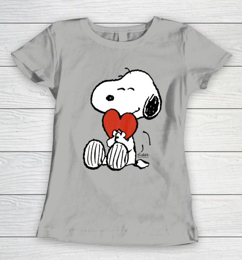 Peanuts Snoopy Heart Valentine Women's T-Shirt 8