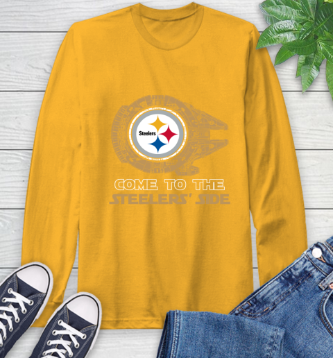 NFL Come To The Pittsburgh Steelers Wars Football Sports Long Sleeve T-Shirt 2