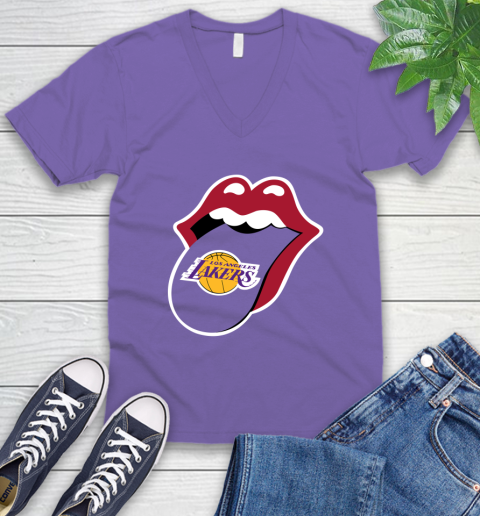 Los Angeles Lakers NBA Basketball Lips I Root For My Team Adoring Fan 57