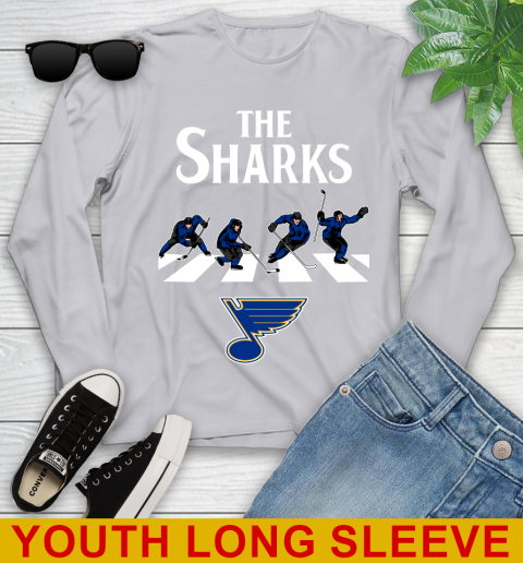NHL Hockey St.Louis Blues The Beatles Rock Band Shirt Youth Long Sleeve 5