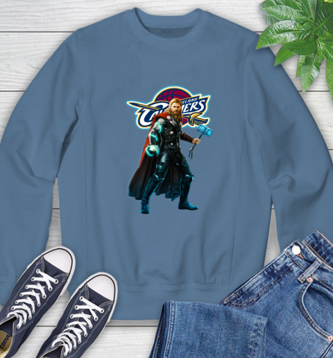 NBA Thor Avengers Endgame Basketball Cleveland Cavaliers Sweatshirt 7