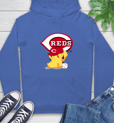 MLB Pikachu Baseball Sports Cincinnati Reds Hoodie 9