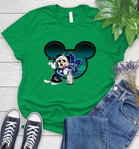 NHL Toronto Maple Leafs Stanley Cup Mickey Mouse Disney Hockey T Shirt Women's T-Shirt 6