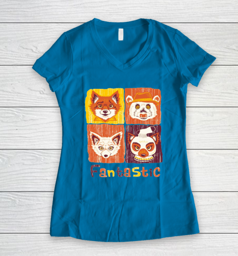 Mr. Fox The Fantastic Women's V-Neck T-Shirt 7