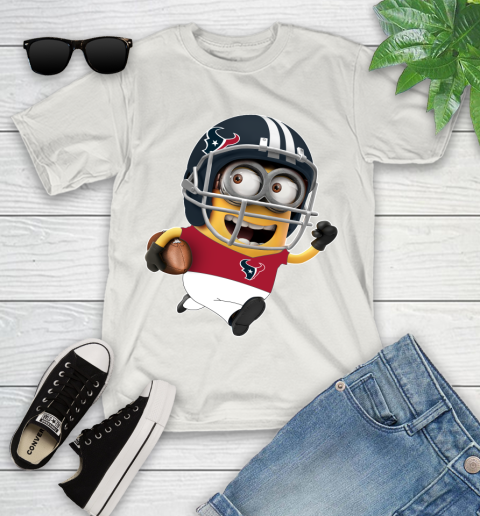 NFL Houston Texans Minions Disney Football Sports Youth T-Shirt 12