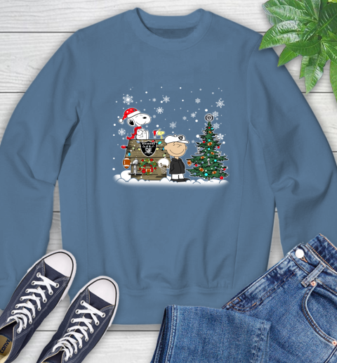 NFL Oakland Raiders Snoopy Charlie Brown Christmas Football Super Bowl Sports Sweatshirt 8