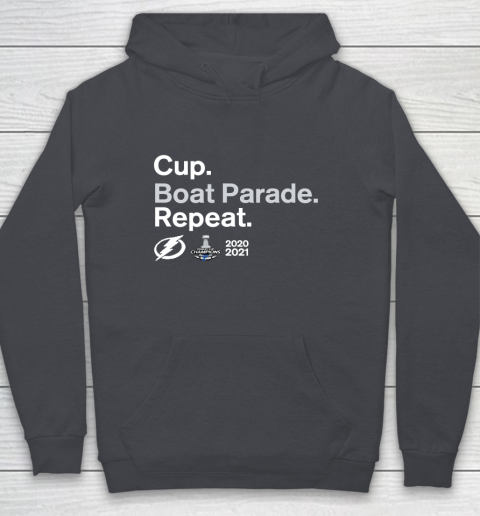 Cup Boat Parade Repeat Tampa bay Lightnings Stanley Hockey 2021 Youth Hoodie 5
