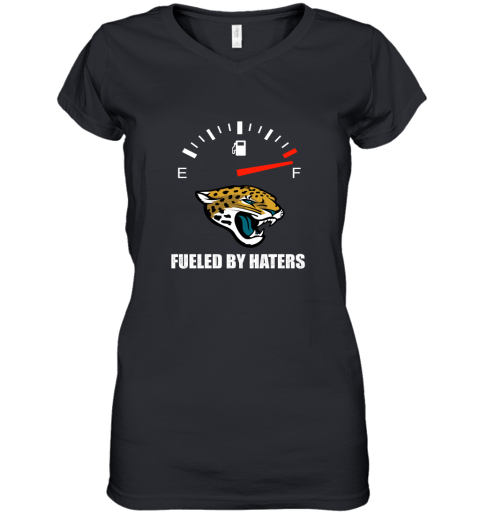 Fueled By Haters Maximum Fuel Jacksonville Jaguars Women's V-Neck T-Shirt
