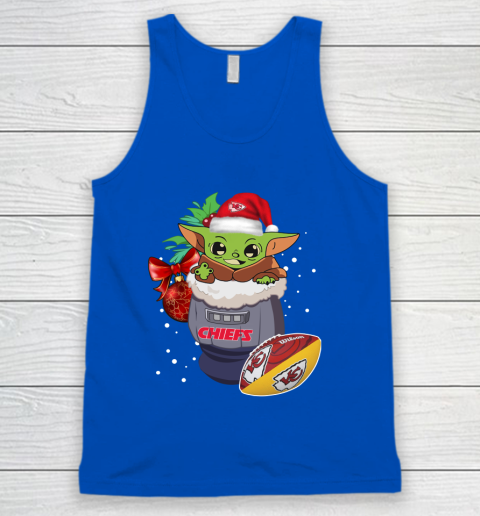 Kansas City Chiefs Christmas Baby Yoda Star Wars Funny Happy NFL Tank Top 5