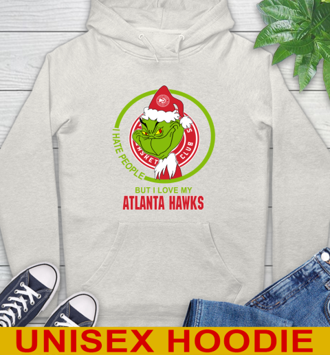 Atlanta Hawks NBA Christmas Grinch I Hate People But I Love My Favorite Basketball Team Hoodie 12