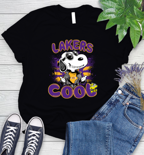NBA Basketball Los Angeles Lakers Cool Snoopy Shirt Women's T-Shirt