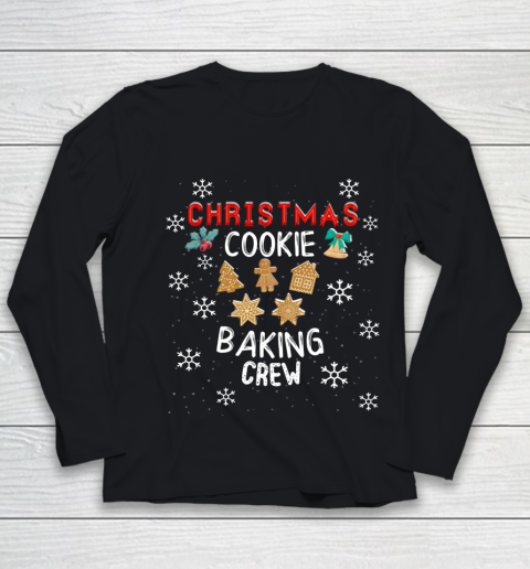 Christmas Cookie Baking Crew Shirt Xmas Cookie Exchange Youth Long Sleeve