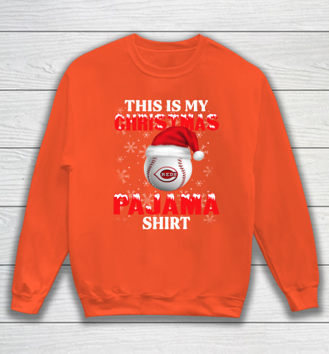 Cincinnati Reds This Is My Christmas Pajama Shirt MLB Sweatshirt 3