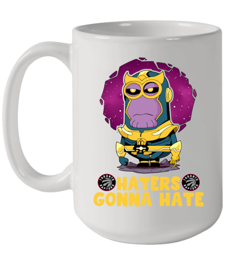 NBA Basketball Toronto Raptors Haters Gonna Hate Thanos Minion Marvel Shirt Ceramic Mug 15oz