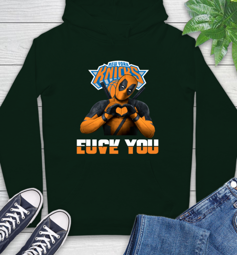 NBA New York Knicks Deadpool Love You Fuck You Basketball Sports Hoodie 12