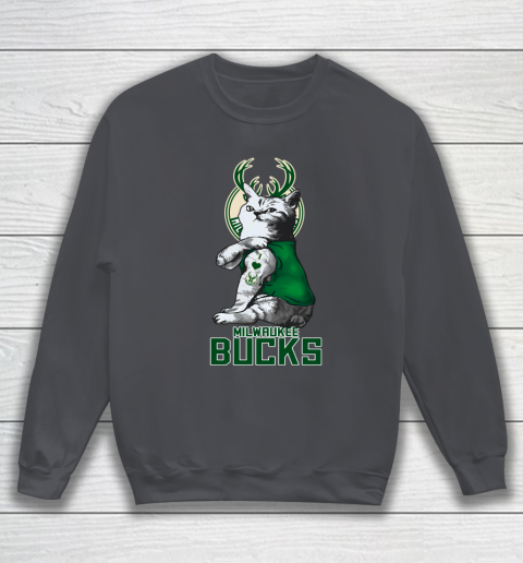 NBA Basketball My Cat Loves Milwaukee Bucks Sweatshirt 4