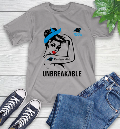 NFL Carolina Panthers Girl Unbreakable Football Sports T-Shirt 4