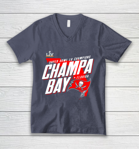 Champa Bay Tampa Bay Buccaneers Super Bowl LV Champions V-Neck T-Shirt 7