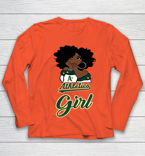 Oakland Athleticss Girl MLB Youth Long Sleeve 4