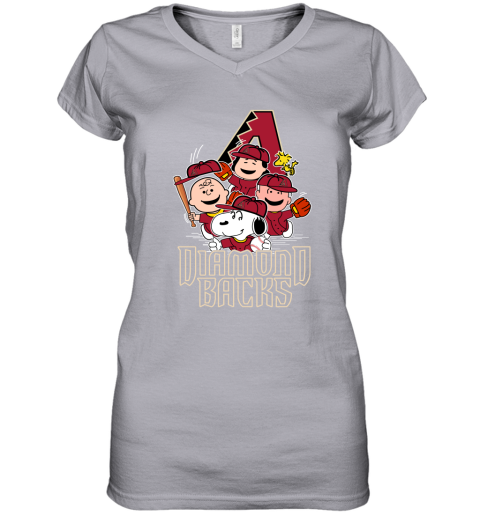 MLB Arizona Diamondbacks Women's Short Sleeve V-Neck Fashion T-Shirt - S