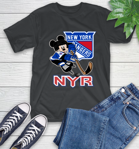 NHL New York Rangers Mickey Mouse Disney Hockey T Shirt T-Shirt 2