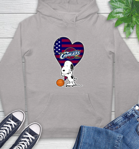 Cleveland Cavaliers NBA Basketball The Peanuts Movie Adorable Snoopy Hoodie 12