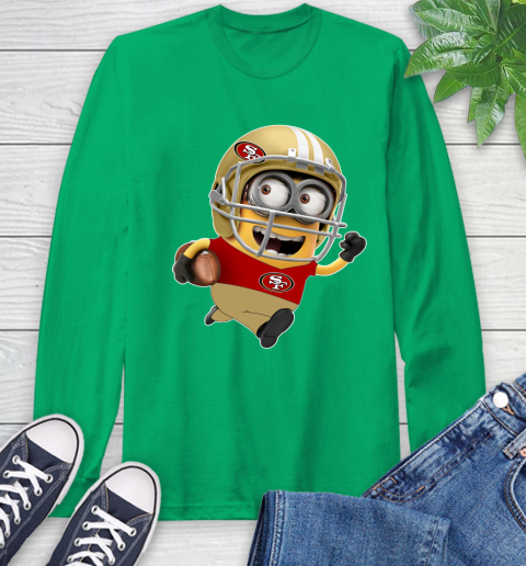 NFL San Francisco 49ers Minions Disney Football Sports Long Sleeve T-Shirt 7