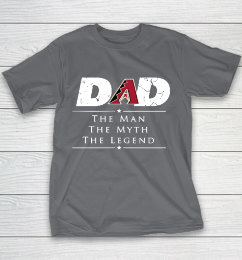 Arizona Diamondbacks MLB Baseball Dad The Man The Myth The Legend Youth T-Shirt 5