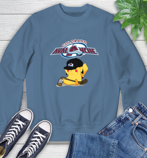 NHL Pikachu Hockey Sports Colorado Avalanche Sweatshirt 7