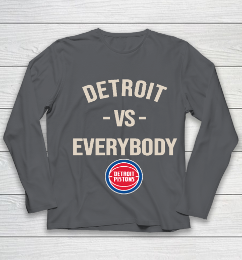 Detroit Pistons Vs Everybody Youth Long Sleeve 6