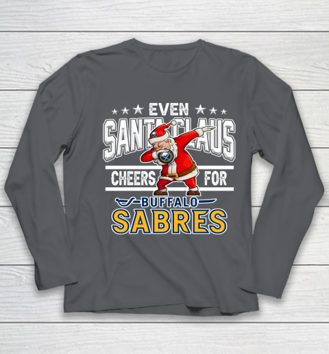Buffalo Sabres Even Santa Claus Cheers For Christmas NHL Youth Long Sleeve 6