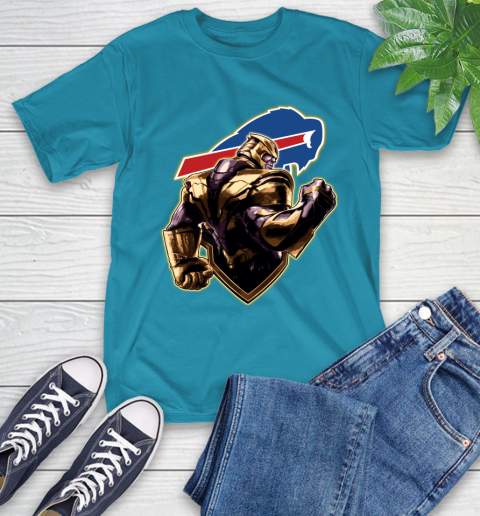 NFL Thanos Avengers Endgame Football Sports Buffalo Bills T-Shirt 8