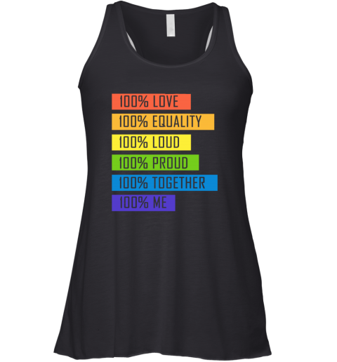 ix8e 100 love equality loud proud together 100 me lgbt flowy tank 32 front black