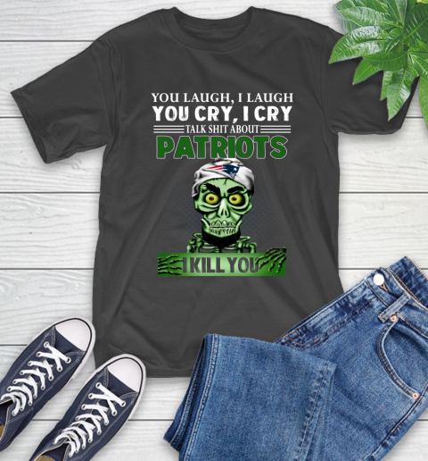 NFL Talk Shit About New England Patriots I Kill You Achmed The Dead Terrorist Jeffrey Dunham Football T-Shirt