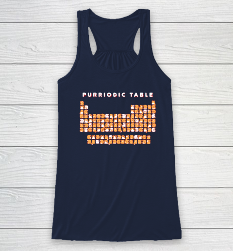 Purriodic Table Cat Funny Racerback Tank 5