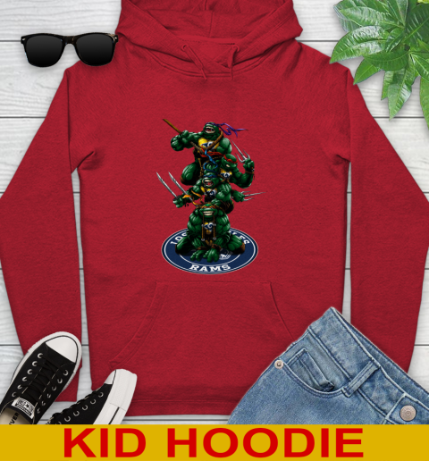NFL Football Los Angeles Rams Teenage Mutant Ninja Turtles Shirt Youth Hoodie 11