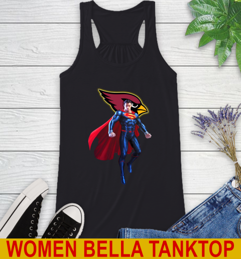 NFL Superman DC Sports Football Arizona Cardinals Racerback Tank 2
