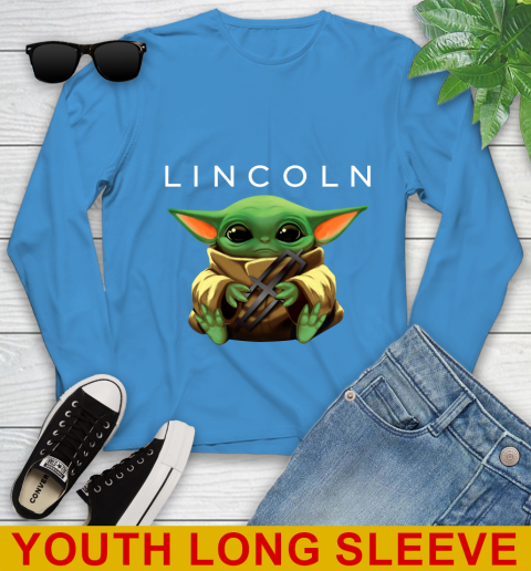 Star Wars Baby Yoda Hugs Lincoln Car Shirt 124