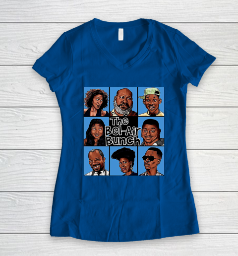 The Bel Air Bunch Fresh Prince Of Bel Air Women's V-Neck T-Shirt 7