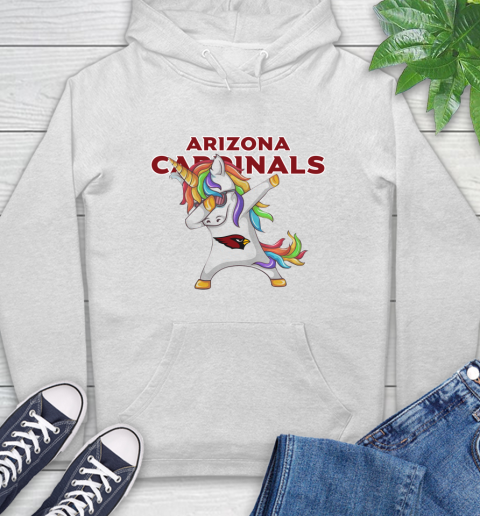 Arizona Cardinals NFL Football Funny Unicorn Dabbing Sports Hoodie