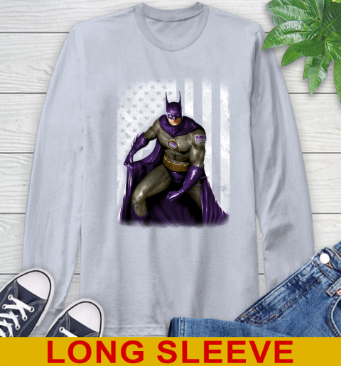 Sacramento Kings NBA Basketball Batman DC American Flag Shirt Long Sleeve T-Shirt 6