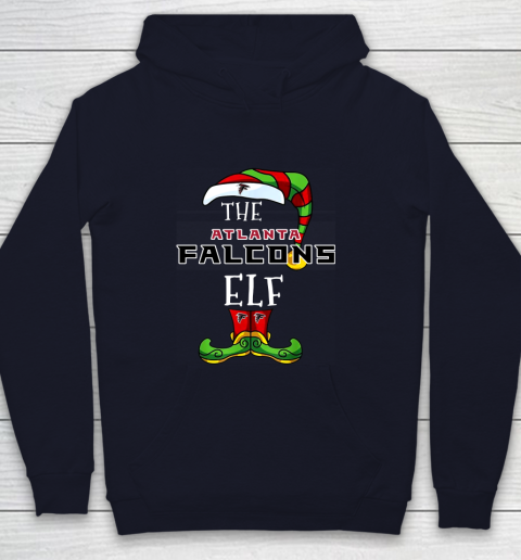 Atlanta Falcons Christmas ELF Funny NFL Youth Hoodie 2